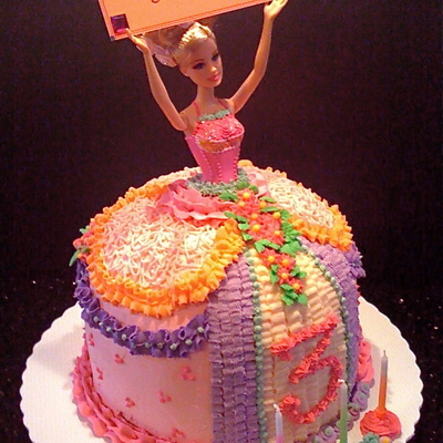 Doll Birthday Cake For Jillian