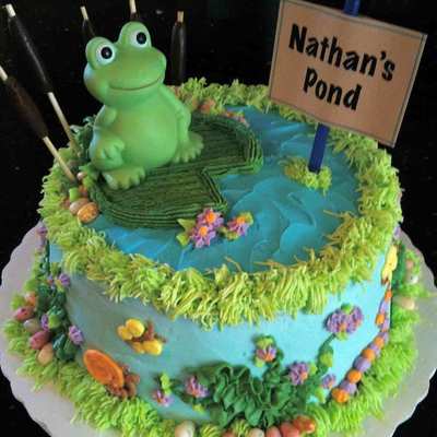 Nathan's Pond Baby Shower Cake