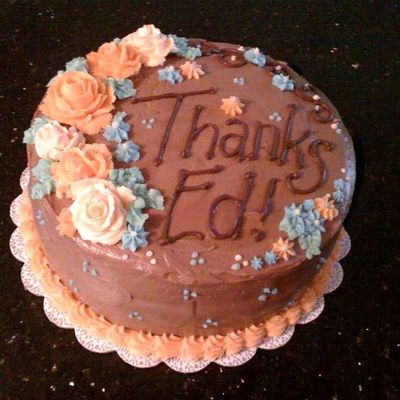 "thanks Ed" Cake