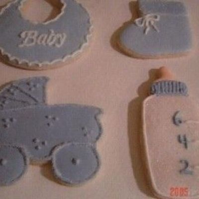 Baby Boy Shower Cookies