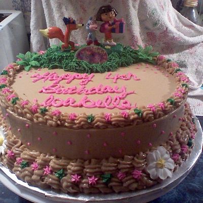 Isabelle's Dora Birthday Cake