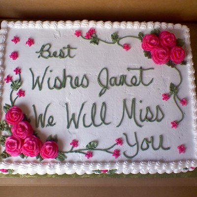 Janet's Going Away Cake