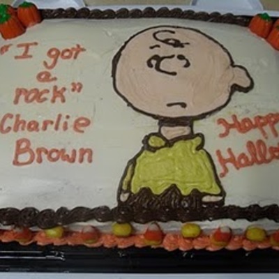 Charlie Brown Halloween Cake