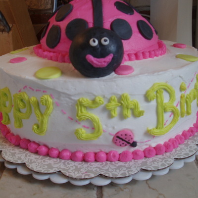 Pink And Green Ladybug