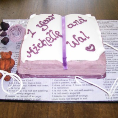 Bible Anniversary Cake