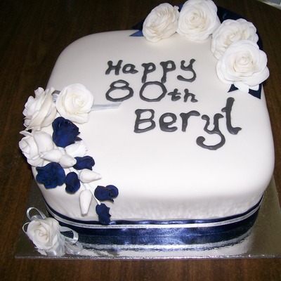 80Th Birthday Cake