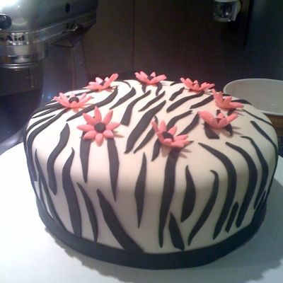 Zebra Print Cake