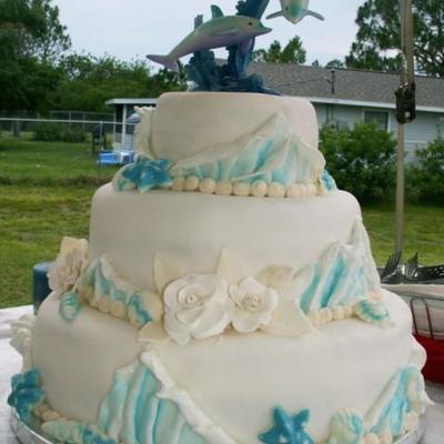 Ocean Wedding Cake