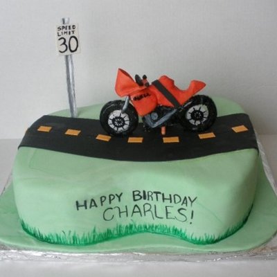 Buell Motorcycle Cake
