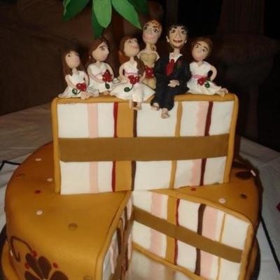 Plaid Wedding Cake
