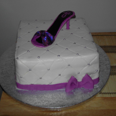 Purple Shoe Cake