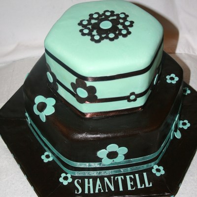 Aqua And Chocolate Birthday