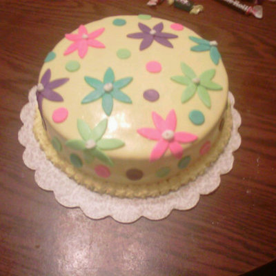 First Marshmellow Fondant Cake