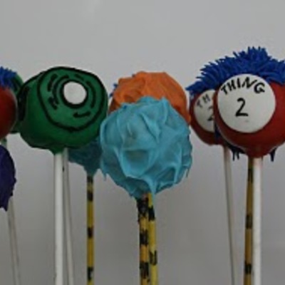 Dr Seuss Cake Pops!