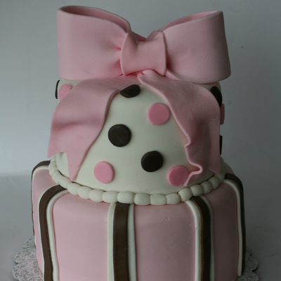 Pink And Brown Baby Shower