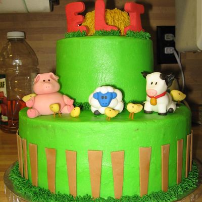 Barnyard Birthday Cake