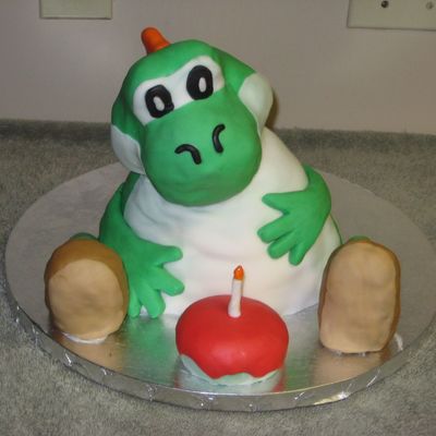 Yoshi Birthday Cake