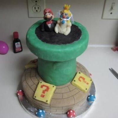 Super Mario Groom's Cake