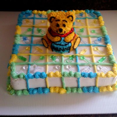 Winnie The Pooh Baby Shower Cake