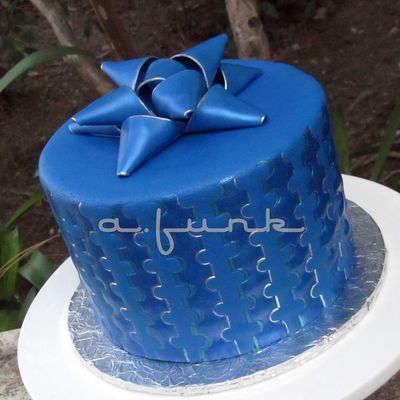 Blue Masculine Cake