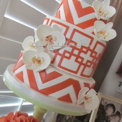 Modern Anniversary Cake