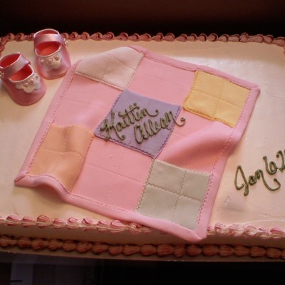 Baby Shower Cake For A Little Girl