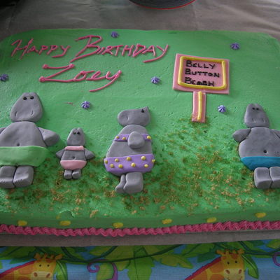 "belly Button Book" Cake