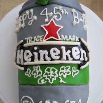 Heineken Birthday Cake