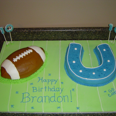 Colts Football Cake