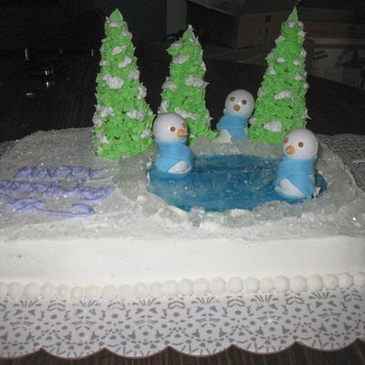 Birthday, Skating Cake.