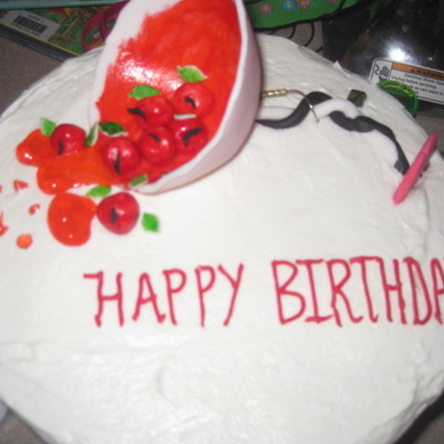 Spilled Cherry Martini Cake