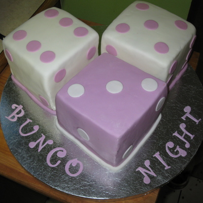Bunco Dice Game Night Cake