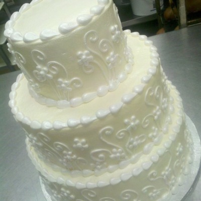 Yellow Wedding Cake
