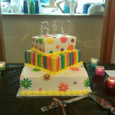 Colorful Wedding Cake
