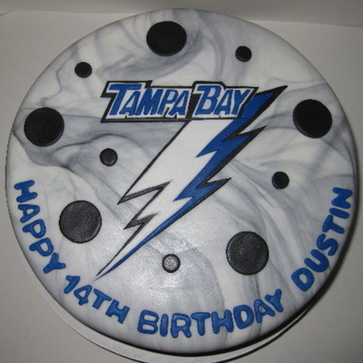 Dustin's Tampa Bay Lightning Cake