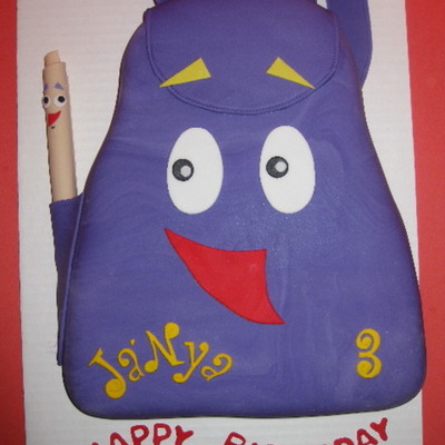Dora's Back Pack Cake