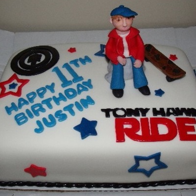 Justin's Skate Board Cake