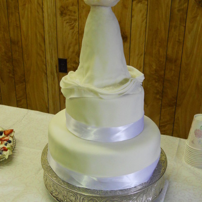 Wedding Dress Bridal Shower Cake