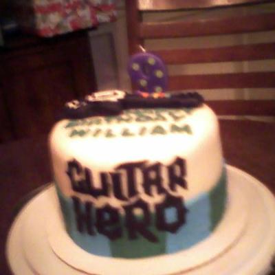 Guitar Hero Cake