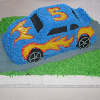 3D Hot Wheels Car Cake