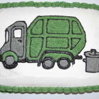 Garbage Truck Cake