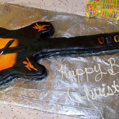 Guitar Hero Cake