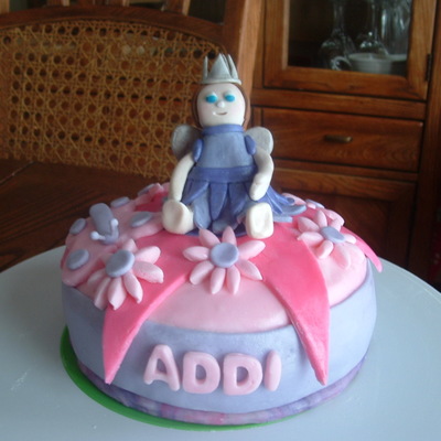 Pink And Purple Birthday Cake