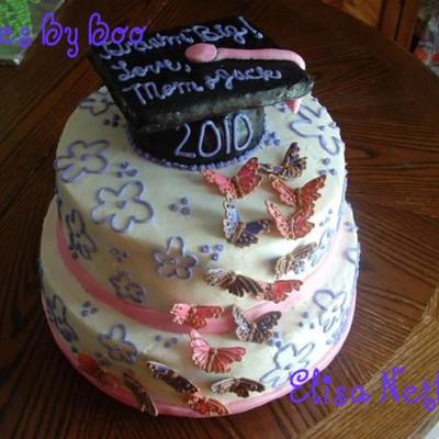 Butterfly Grad Cake