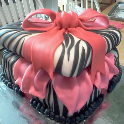 Zebra Cake Box