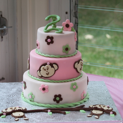 2Nd Birthday Monkey Cake