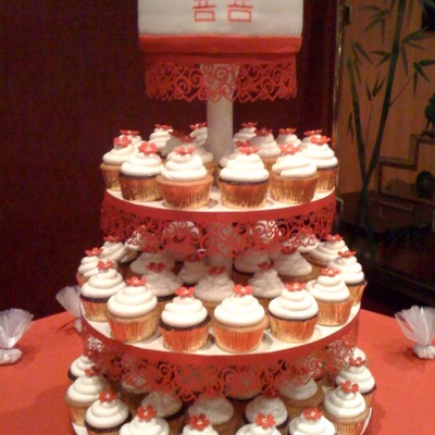 Double Happiness Cupcake Tower