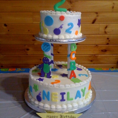 Barney Cake With A Twist