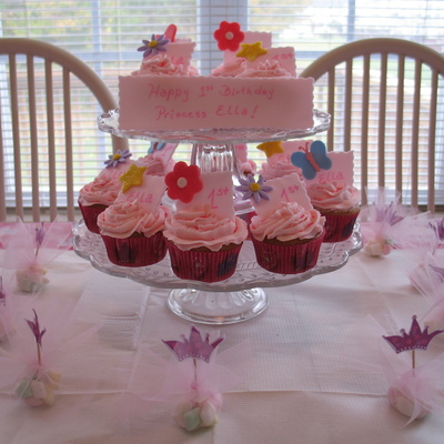 First Birthday Cupcakes
