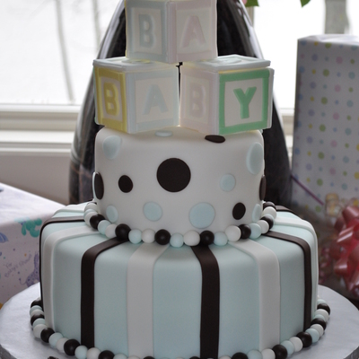 Baby Blocks Cake